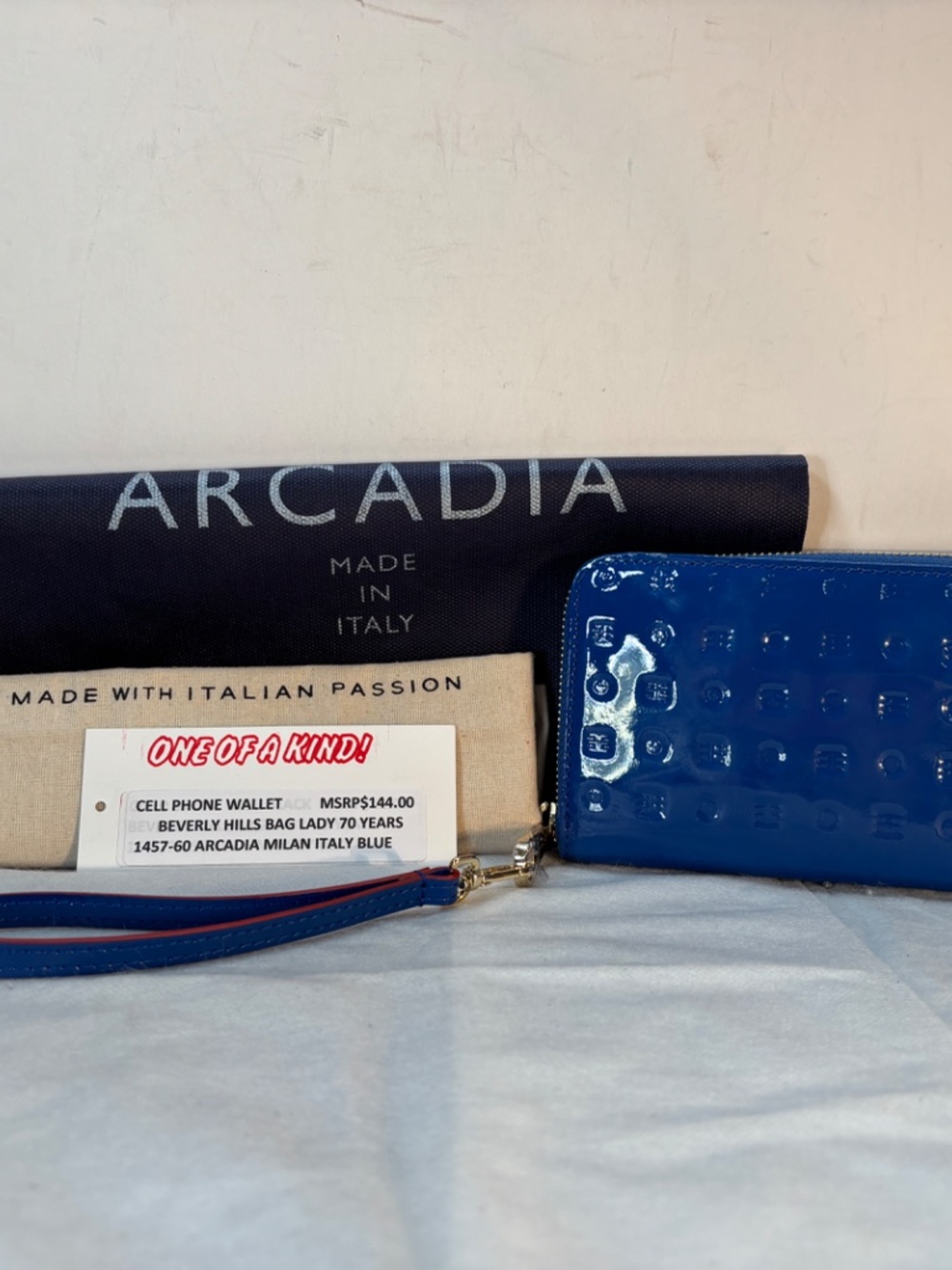 ARCADIA ITALY-NWT$144.00       NOT A PLASTIC PATENT ,REAL ITALIAN PATENT LEATHER